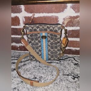 Coach Vintage Denim Crossbody Euc